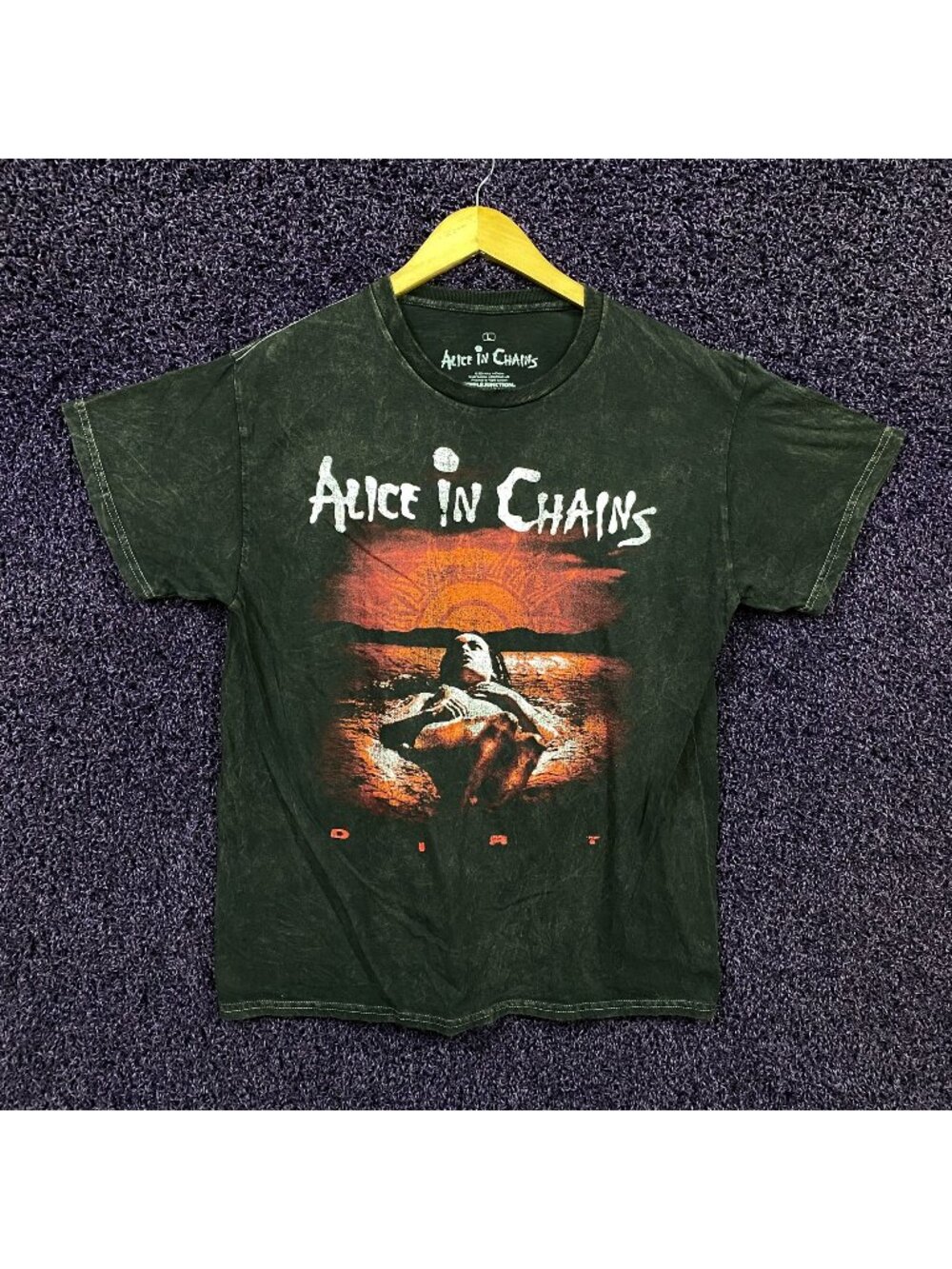 Alice In Chains DIRT mineral Wash T-Shirt Size  Large